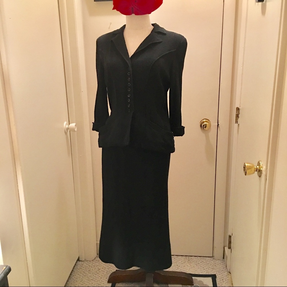 VIntage 1930’/40’s Louise Barnes Gallagher Woven Mesh Suit